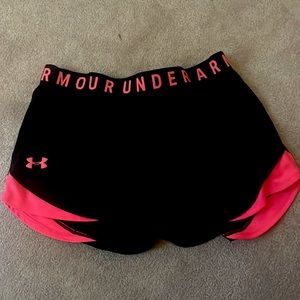 Under Armour Women’s Play up shorts- 3 inch in-seem- hot pink